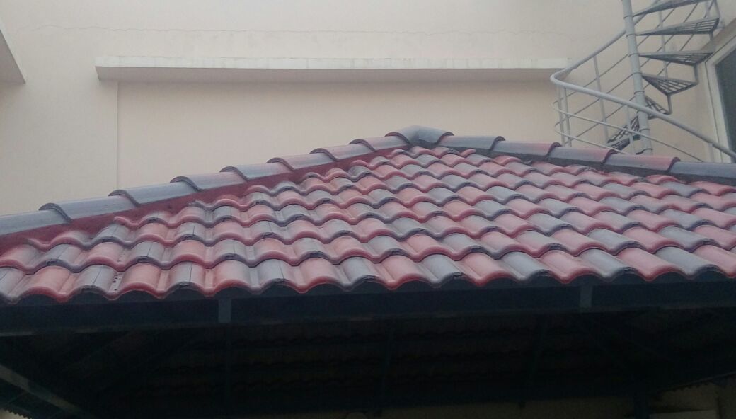 Antique Red Clay Tiles - 6 Mm Thickness, Matt Finish | Waterproof, Heat Insulation, Interlocking Pattern