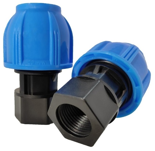 Blue And Black Pp Female Thread Adapter