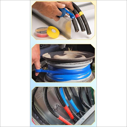 Black & Yellow Non Adhesive Pvc Tape