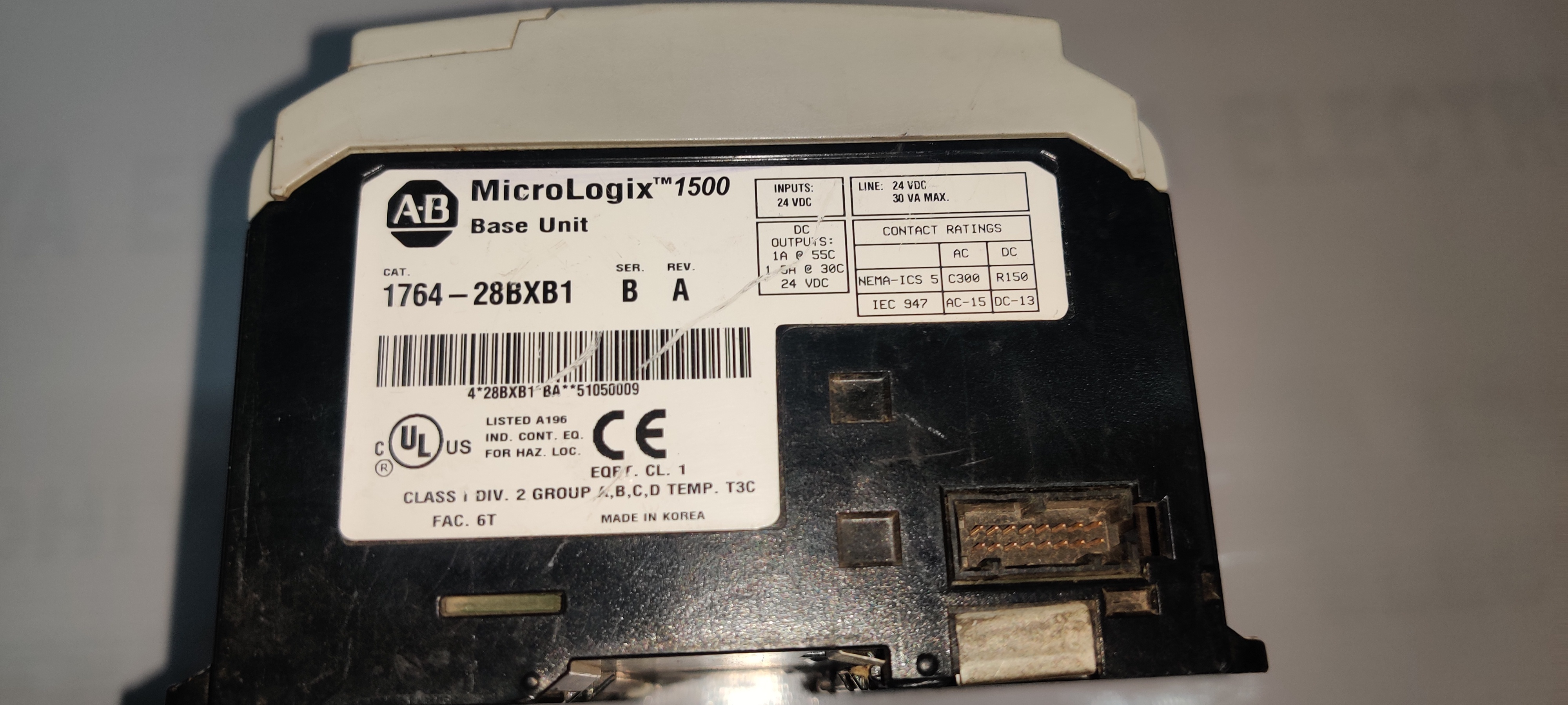 Allen Bradley 1764 24awa Micrologix 1500 Base Unit