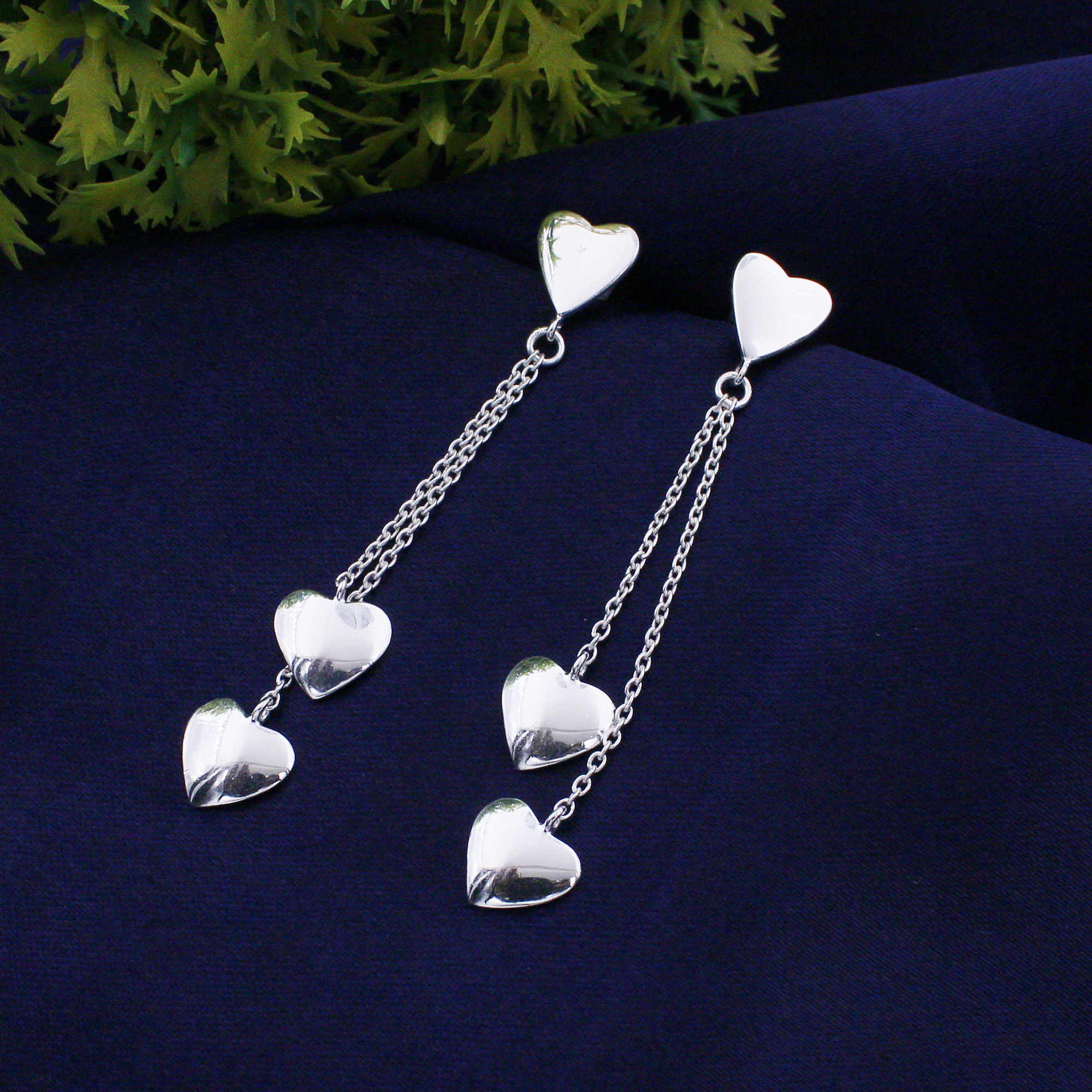 925 Sterling Silver Heart Earring