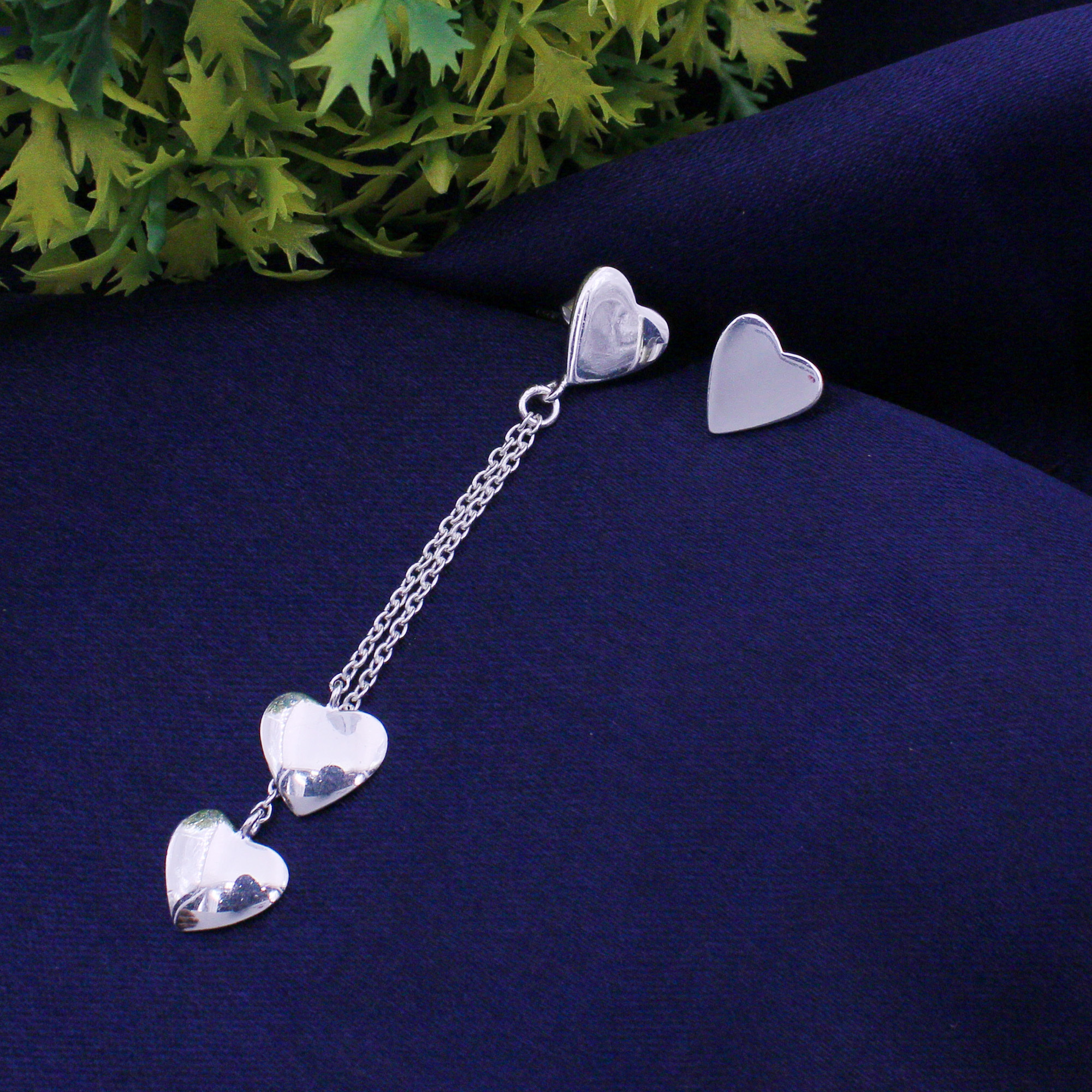 925 Sterling Silver Heart Earring