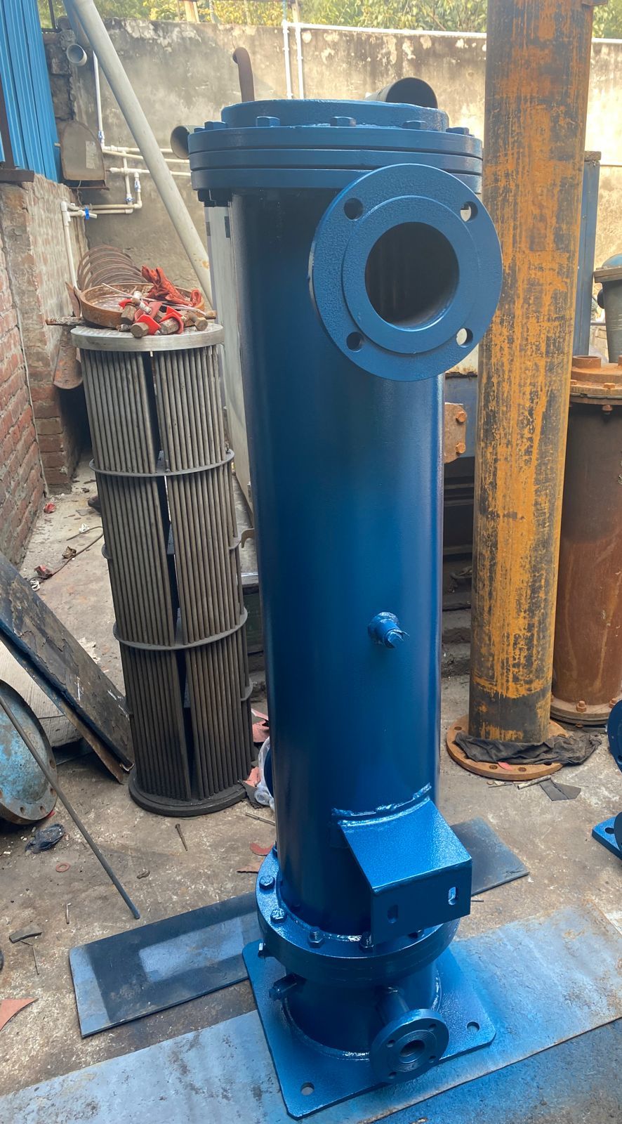 Shell Heat Exchanger - Color: Blue