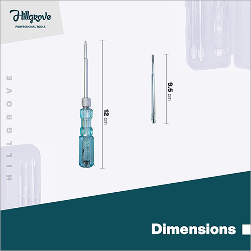 Hillgrove 5 In 1 Multipurpose Repair Screw Driver Tool Kit With Neon Bulb Combination Screwdriver Set