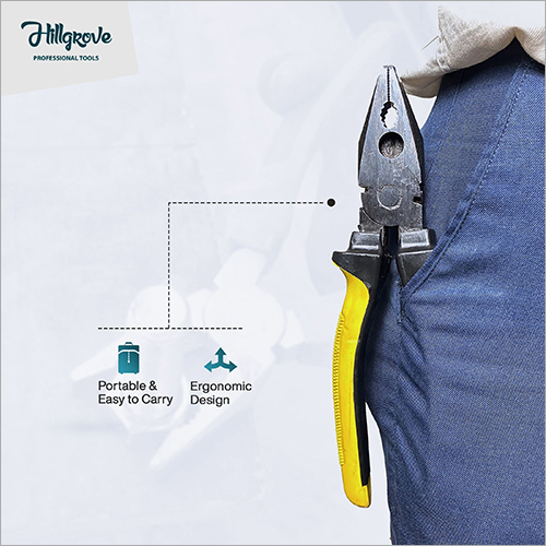 Hillgrove Hgpli8cym1 8 Inch Heavy Duty Grip Multipurpose Combination Pilash Plier