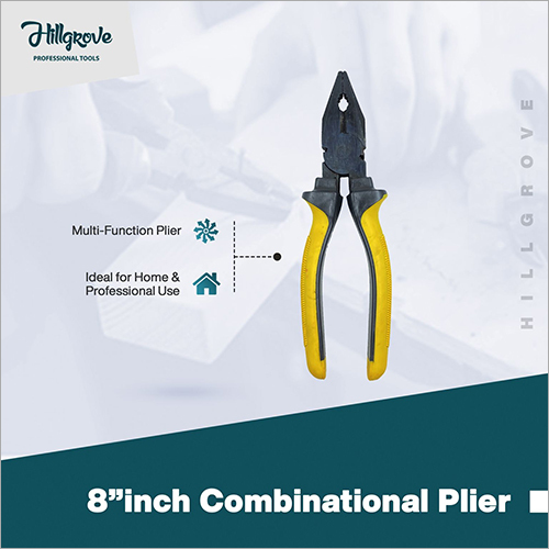 Hillgrove Hgpli8cym1 8 Inch Heavy Duty Grip Multipurpose Combination Pilash Plier