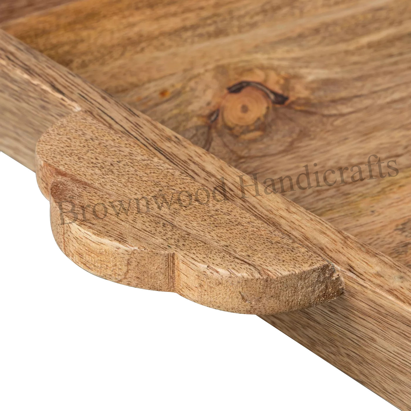 Tableware Mango Wood Serving Tray With Natural Finish