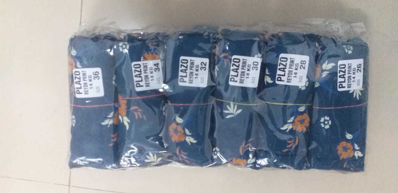 Kids Printed Palazzo - Rayon Premium Quality, Size 26-36 | Breathable, Washable, Customizable Logo, Extensive Design Variety