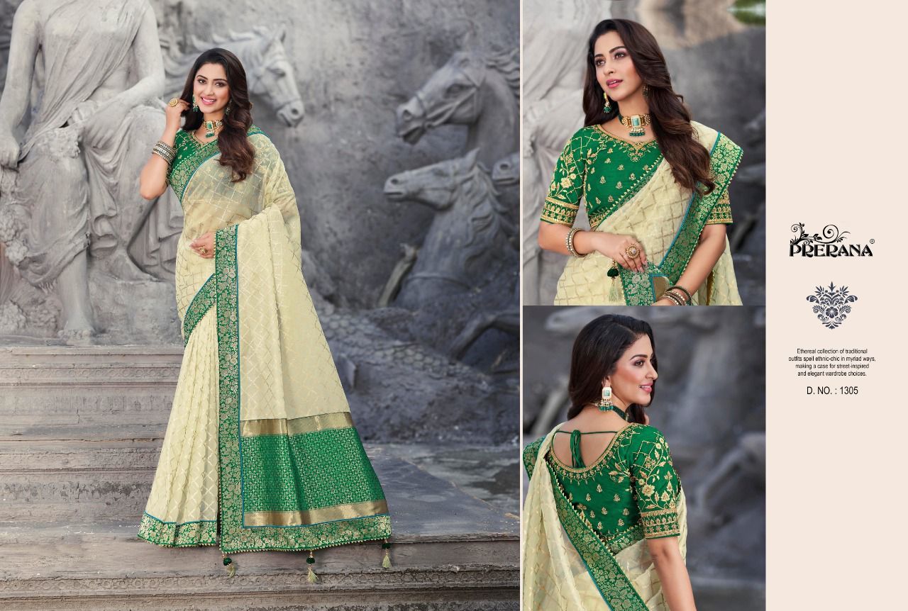All Season Prerana Pure Designer Silk Saree Catalogue Set