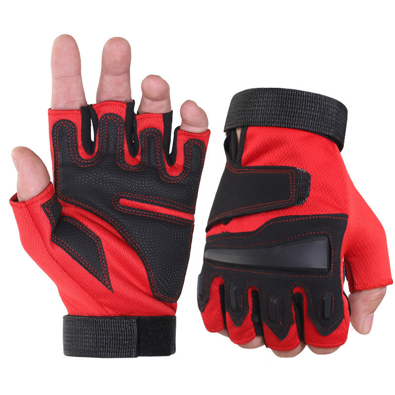 Outdoor Gloves - Breathable Cloth, Half-finger Design | Protect Hands During Cycling, Mountain Climbing, And Fitness Activities, Available In Sizes M, L, Xl