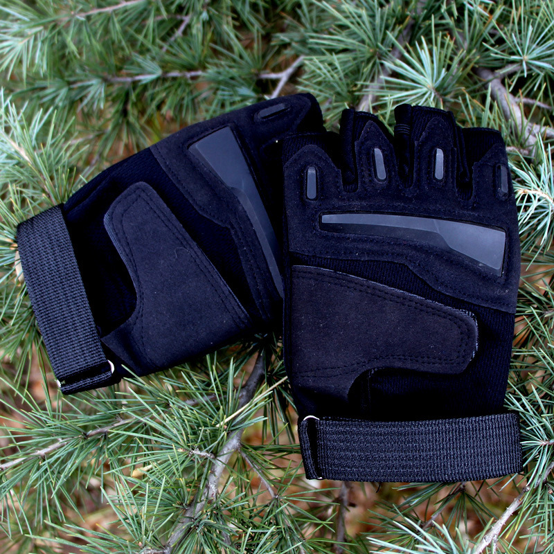 Outdoor Gloves - Breathable Cloth, Half-finger Design | Protect Hands During Cycling, Mountain Climbing, And Fitness Activities, Available In Sizes M, L, Xl