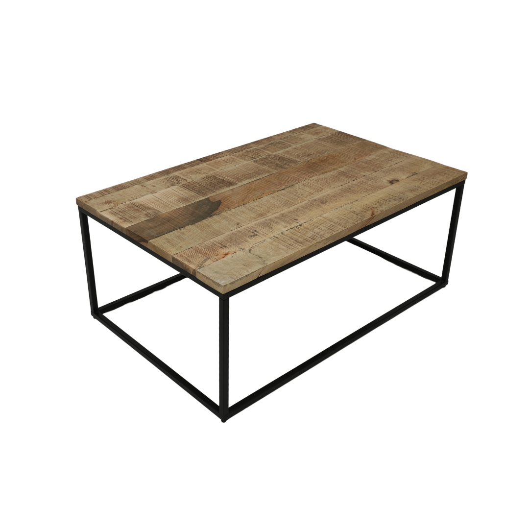 Handmade Solid Wood Rectangular Coffee Table