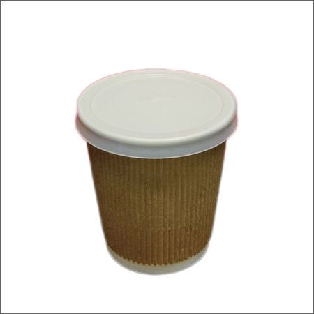 सफेद 72 एमएम पेपर ग्लास फ्लैट लिड