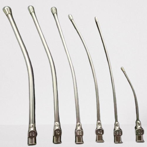 Veterinary Bird Feeding Needle Drench Cannula Lure Lock Cannula Animal Feeding Needle Set Of 6 Pcs