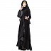Cotton Designer Elegant Abaya Puce Pink
