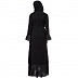 Cotton Designer Elegant Abaya Puce Pink