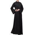 Plain Mushkiya Occasion Burqa With Hand Work