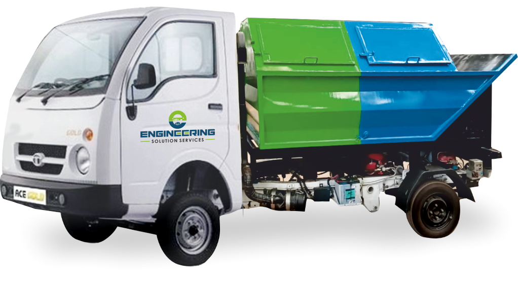 Iron Close Body Garbage Tipper