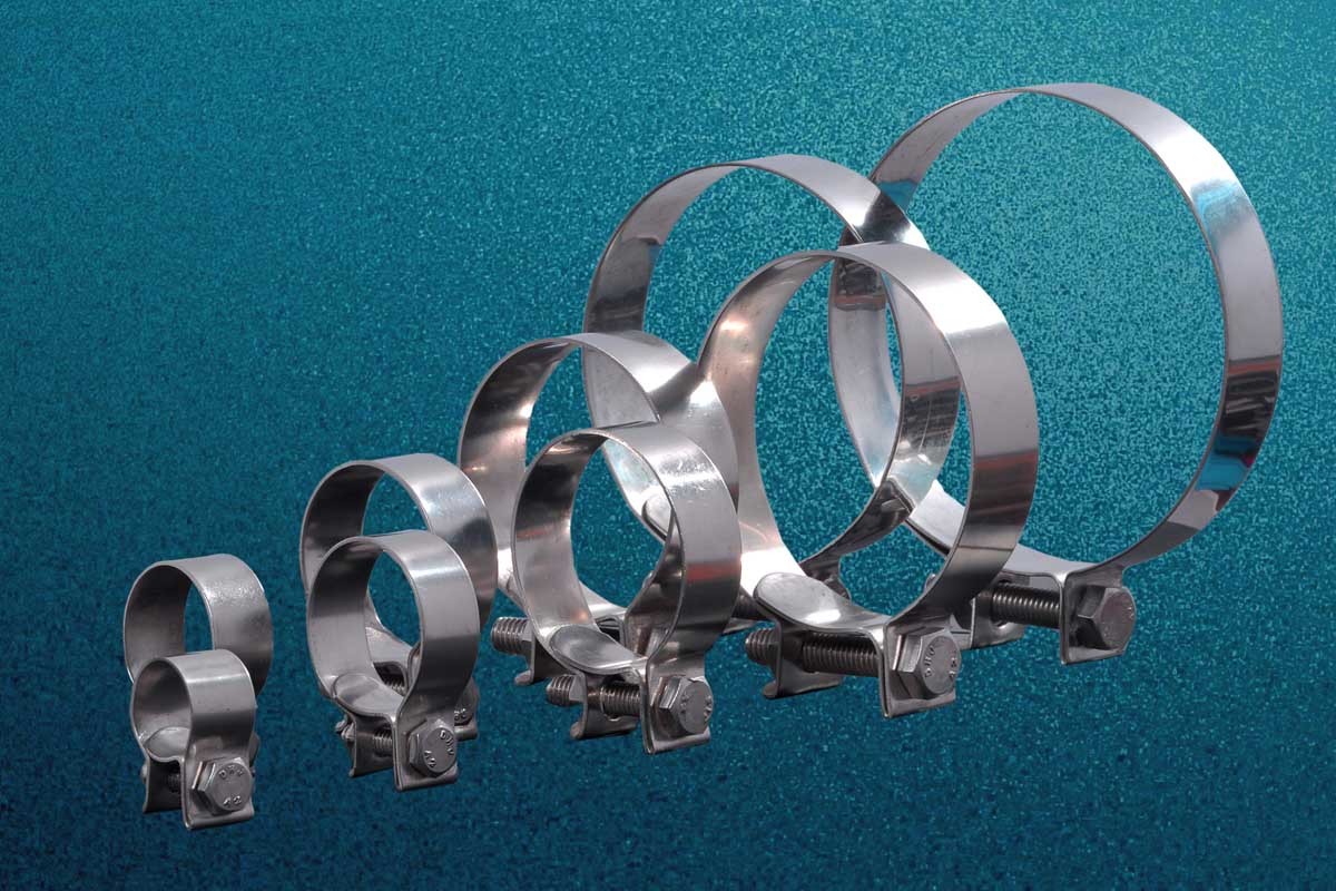 Ss Hose Clamp - Stainless Steel, 3/8" To 1-1/4" Sizes, Silver | Robust Design, Rust Resistance, Easy Installation, Customized Options
