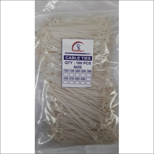 सफेद 100X2.0 मिमी नायलॉन केबल टाई