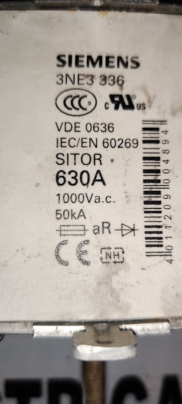 Siemens 3ne3 336 Sitor Fuse
