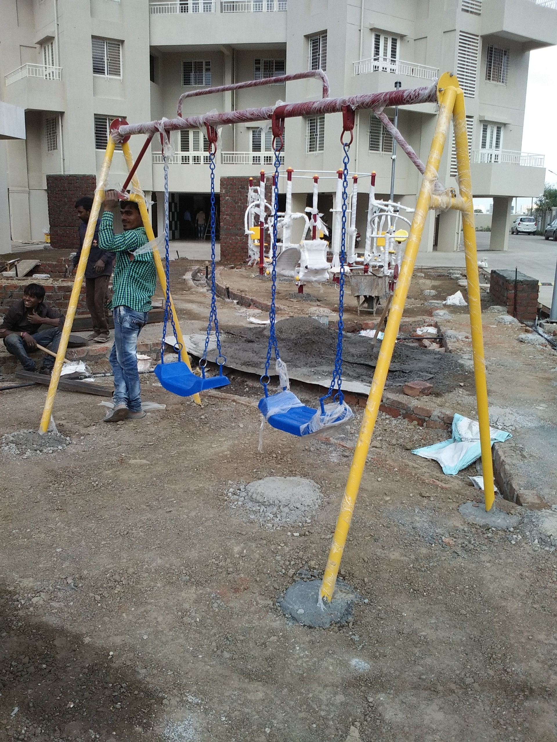 Outdoor Playground P8 Double Swing