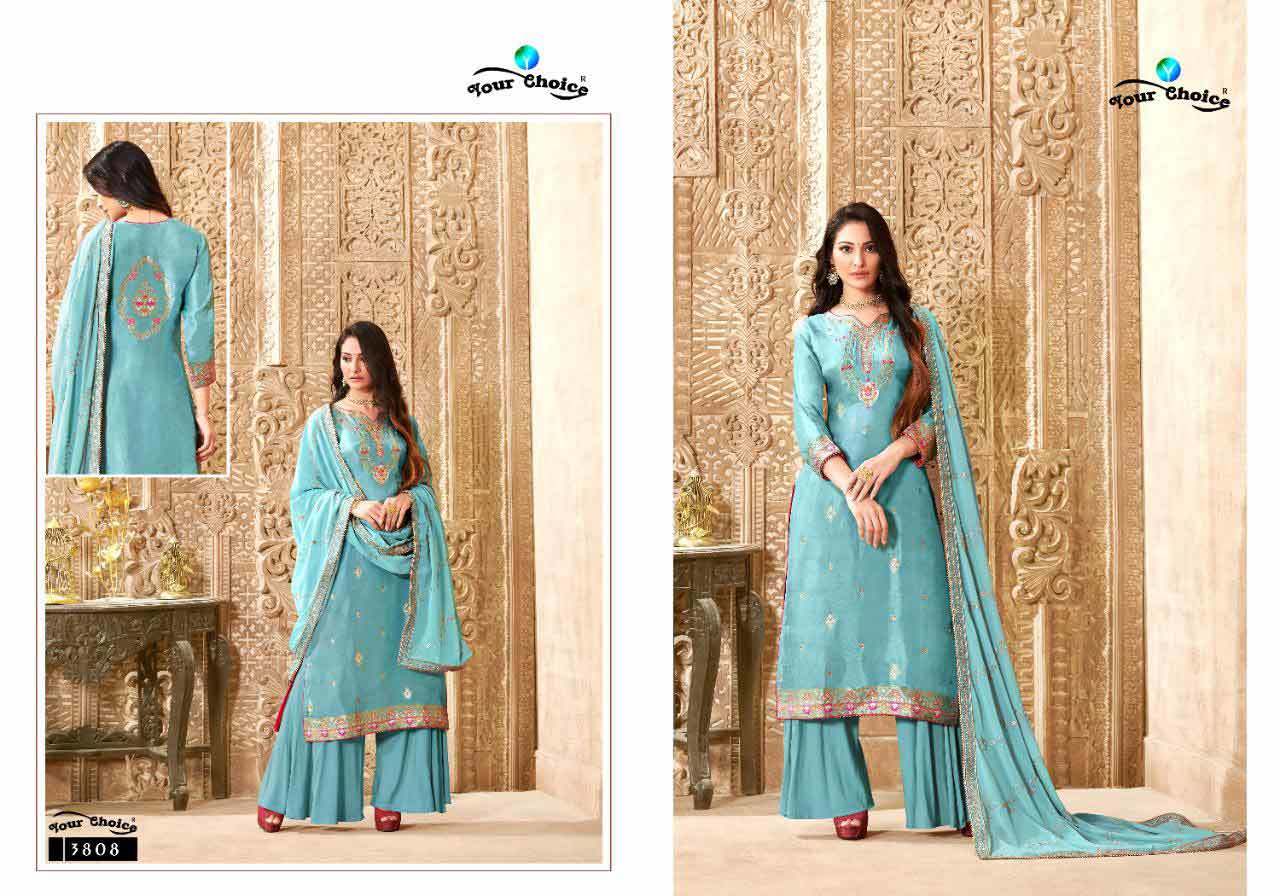 Embroidered Rayon Palazzo Salwar Suits