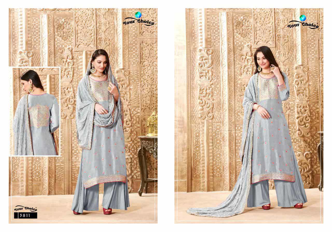 Embroidered Rayon Palazzo Salwar Suits