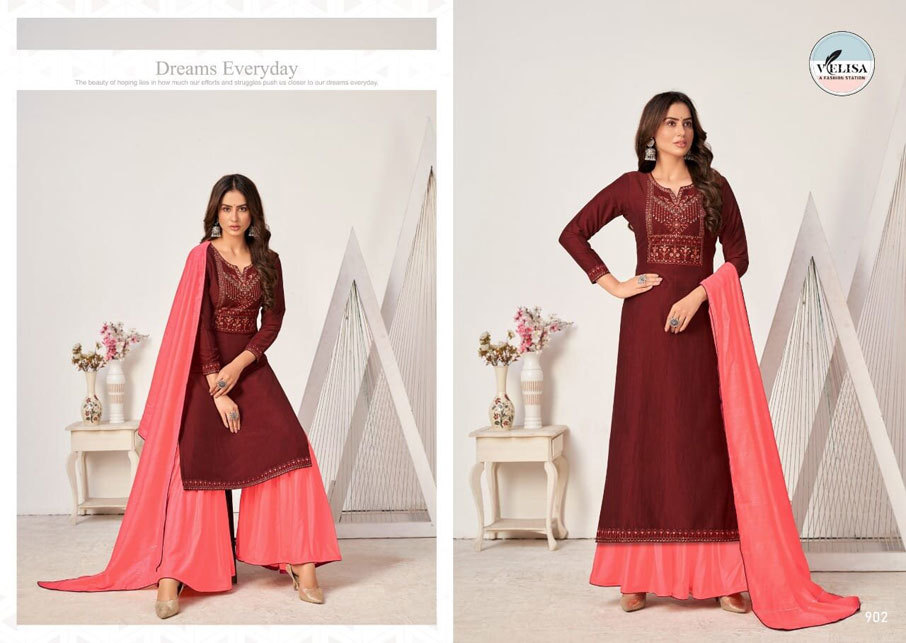 Embroidered Rayon Palazzo Salwar Suits