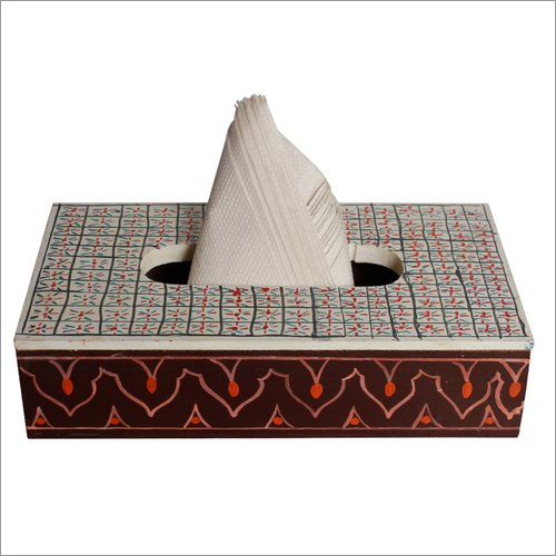 Handpainted MDF Tissue Box