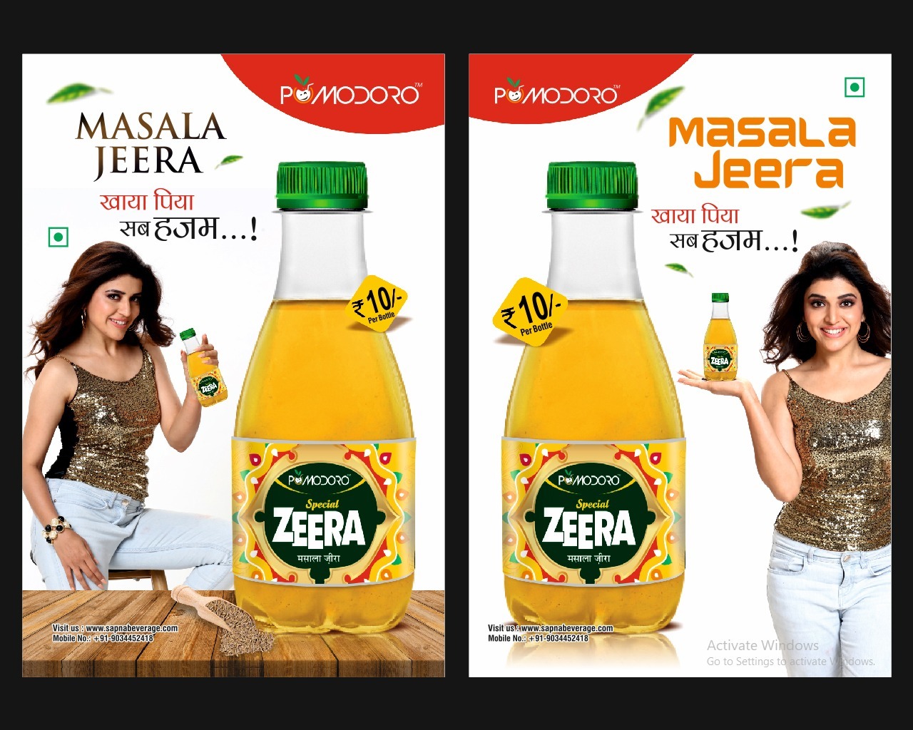 Jeera Drink - 250 Ml, 600 Ml, 2 Ltr | Alcohol Free, Contains Jeera Powder, 3 Months Shelf Life