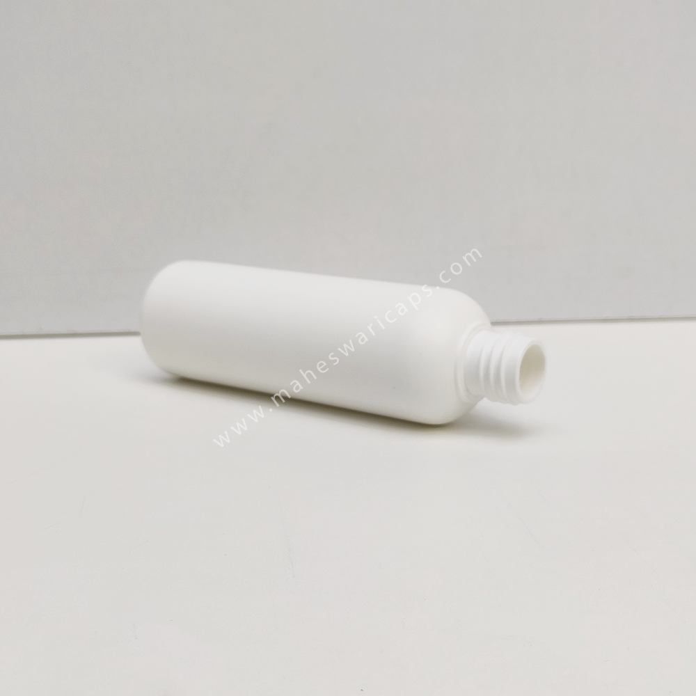 Hdpe Cosmetic Round Bottle 60ml - White / Custom Color , Suitable For Shampoo, Lotion, Hair Oil - Narrow Flip Top Lid, Screw Cap, Round Shape