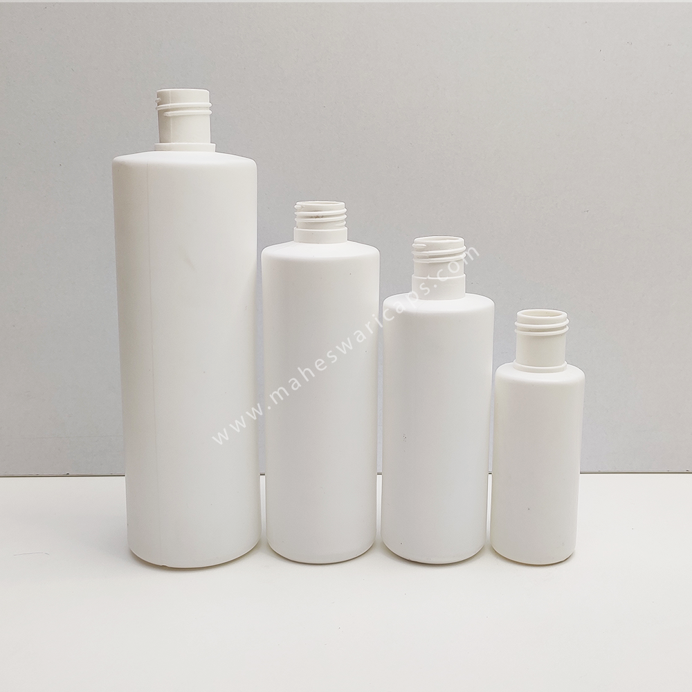 500 Ml Sleek Bottle - Hdpe Material, Round Shape, Grey/brown/purple Color Options | Narrow Flip Top Lid, 500 Ml Capacity, Suitable For Chemical & Pharmaceutical Use