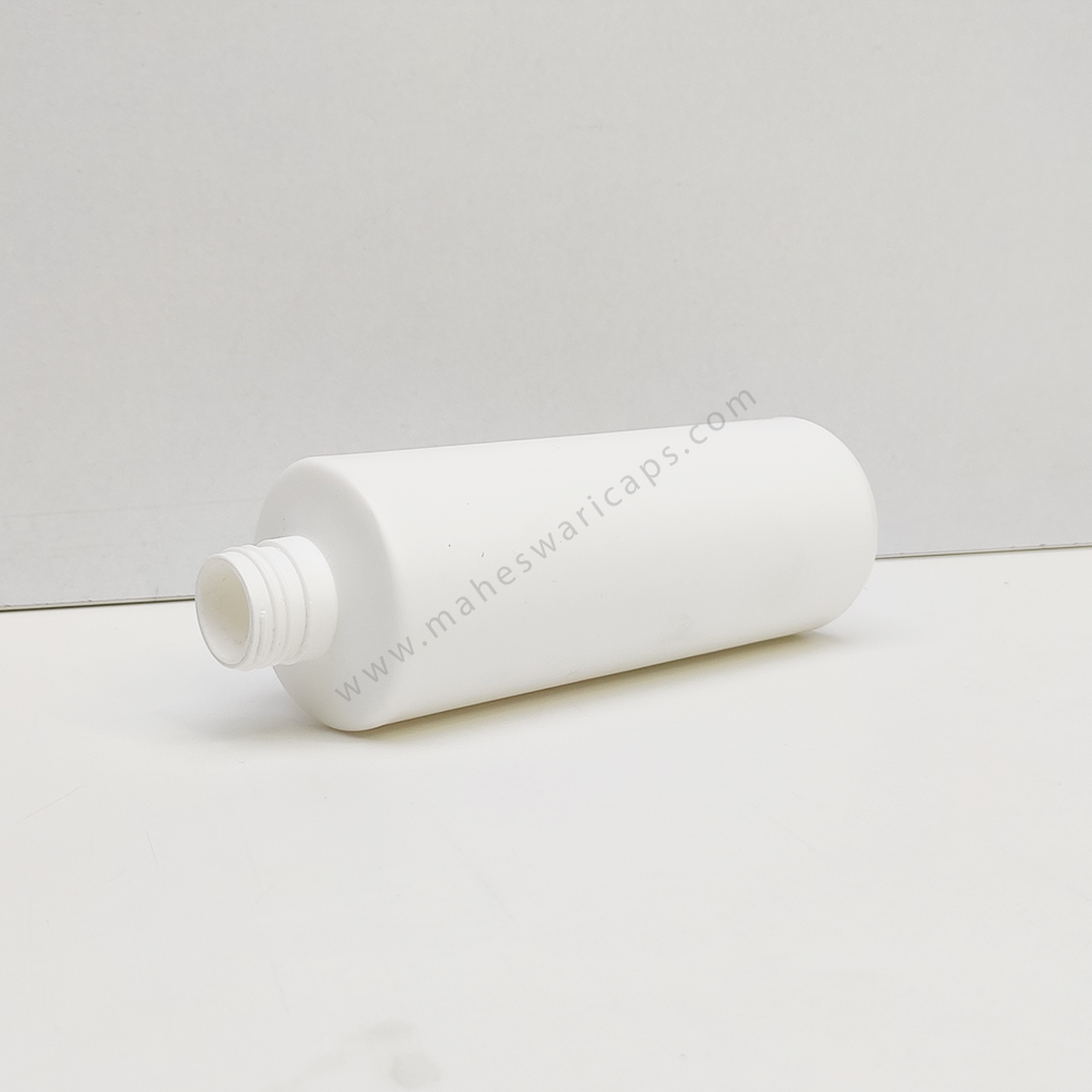 Hdpe Sleek Bottle 250ml - Plastic, 250ml Capacity, White Or Custom Color, Round Shape, 24mm Diameter, Narrow Flip Top Lid, Ideal For Cosmetic Use
