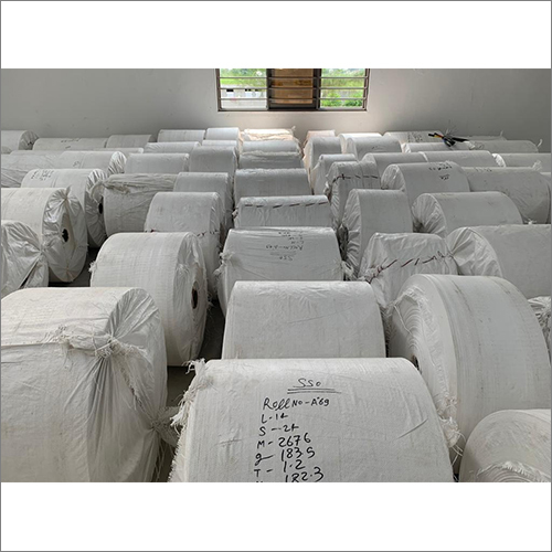 White Pp Woven Fabric Roll - Attributes: Shinny