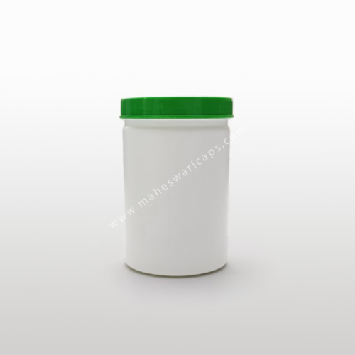 एचडीपीई राउंड प्रोटीन जार 1 किग्रा