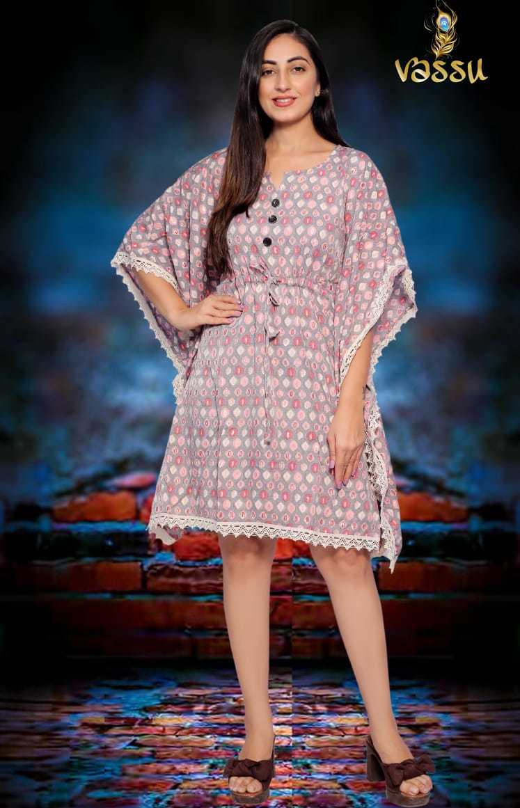 Turky Heavy Muslin Print Kaftan Kurti Catalogue