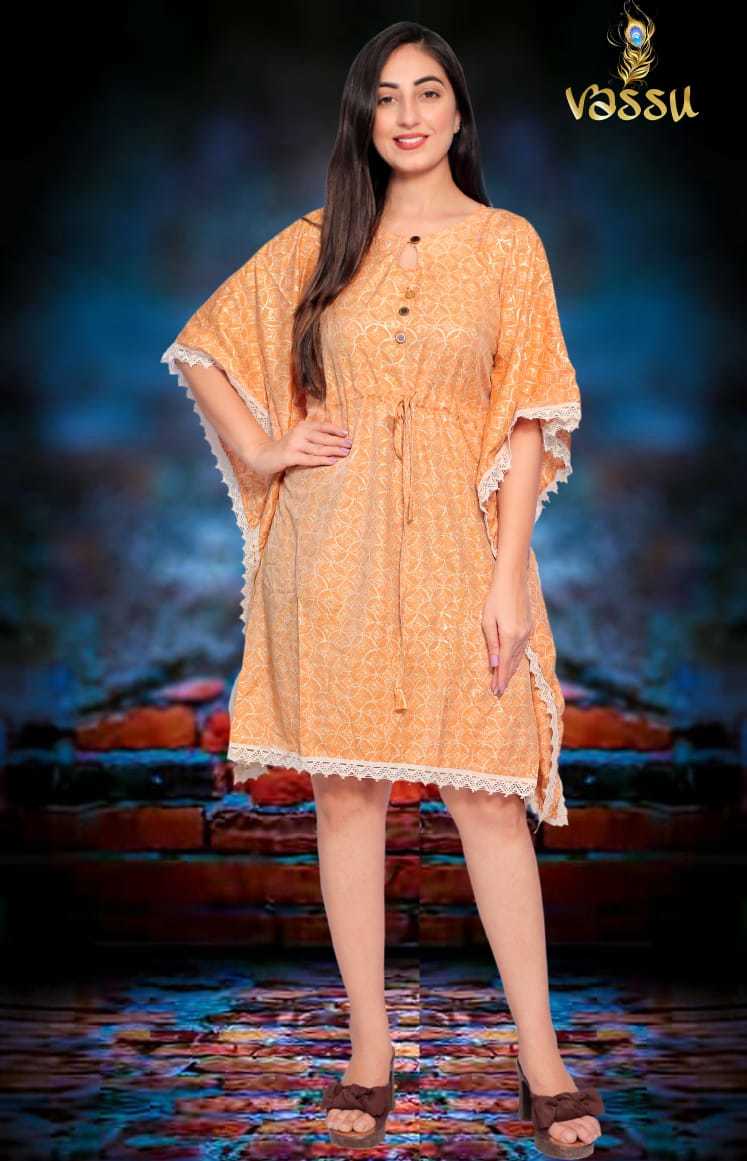Turky Heavy Muslin Print Kaftan Kurti Catalogue