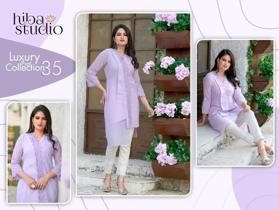 Georgette Salwar Suits - Cotton Silk Fabric, Plain Design For Summer Wear