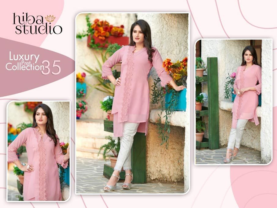 Georgette Salwar Suits - Cotton Silk Fabric, Plain Design For Summer Wear