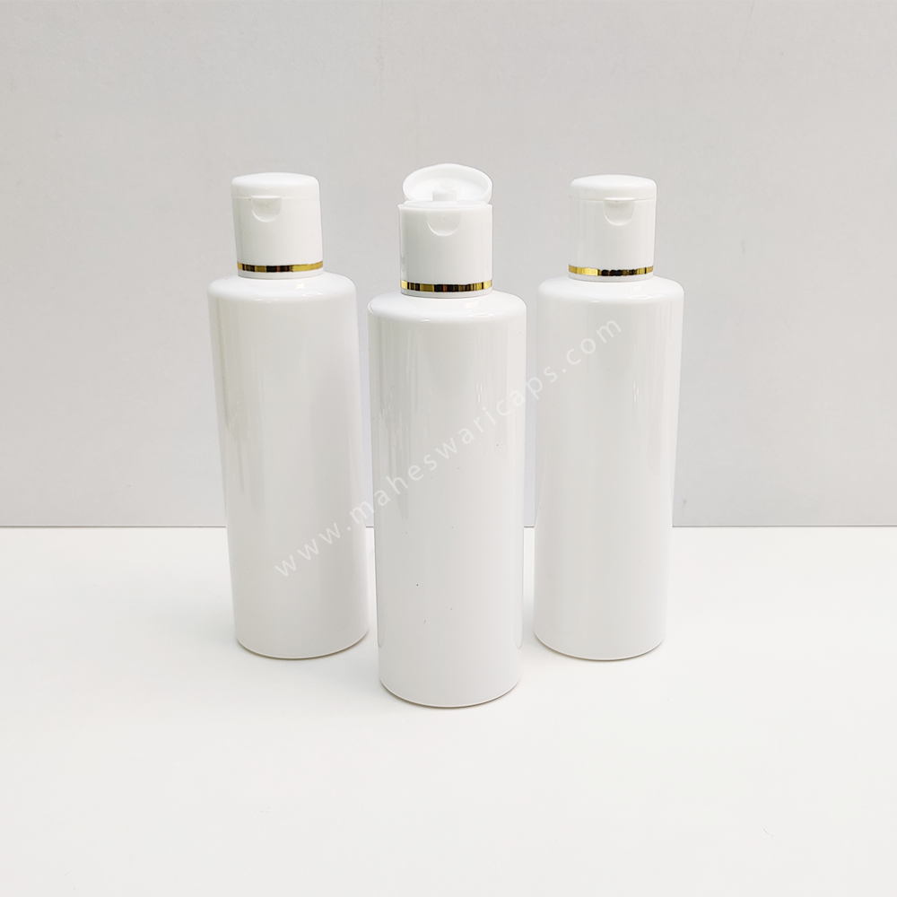 Jli Pet Shampoo Bottle - Plastic 200ml Transparent 24mm Neck Flip Top Lid | Ideal For Chemical Oil Containers With Customizable Caps