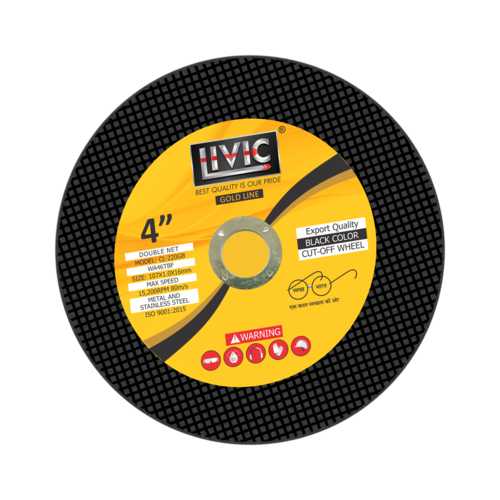 4 Inch Gold Line Black Color Cutting Wheel Cutting Accuracy: 100  %