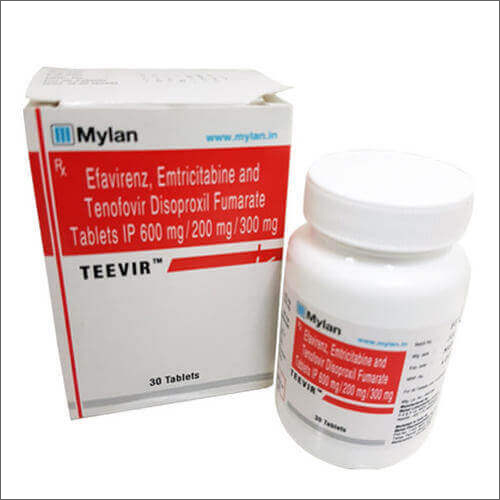 Teevir - Efavirenz, Emtricitabine, and Tenofovir Disoproxil Fumarate Tablets | General Medicine, Doctor-Specified Dosage, Keep in Cool or Dry Place