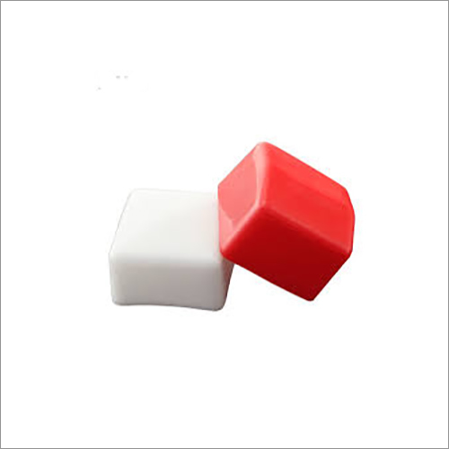 Pvc Rectangular Caps - Color: Red And White