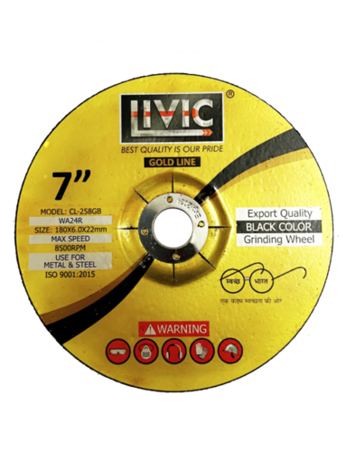 7X6 Gold Line Black Color Grinding Wheel Cutting Accuracy: 100  %