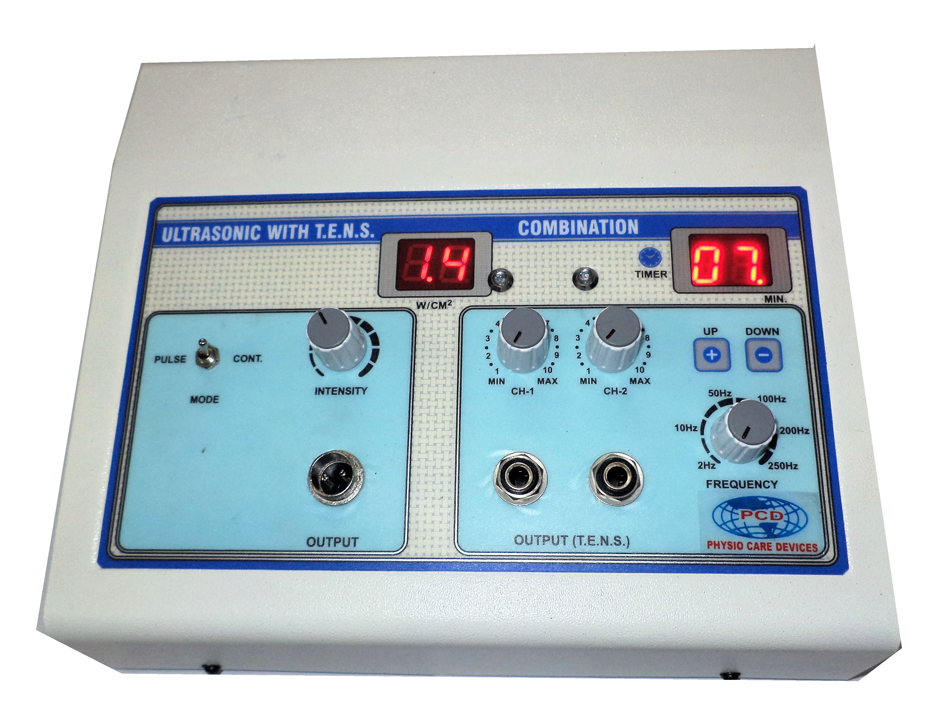 Duel Channel Tens Cum Ultrasonic Therapy Machine Physio Combination 2 T U - Age Group: Children