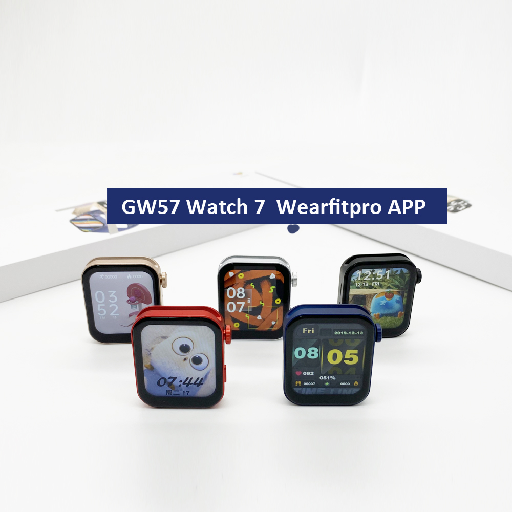Gw57 Smartwatch - 44mm Silicone Strap, 1.82-inch Square Display | Bluetooth 5.2, Multi-language Support, Magnetic Charging