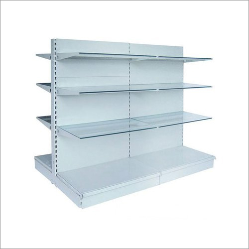 Off White Retail Store Shelves Rack