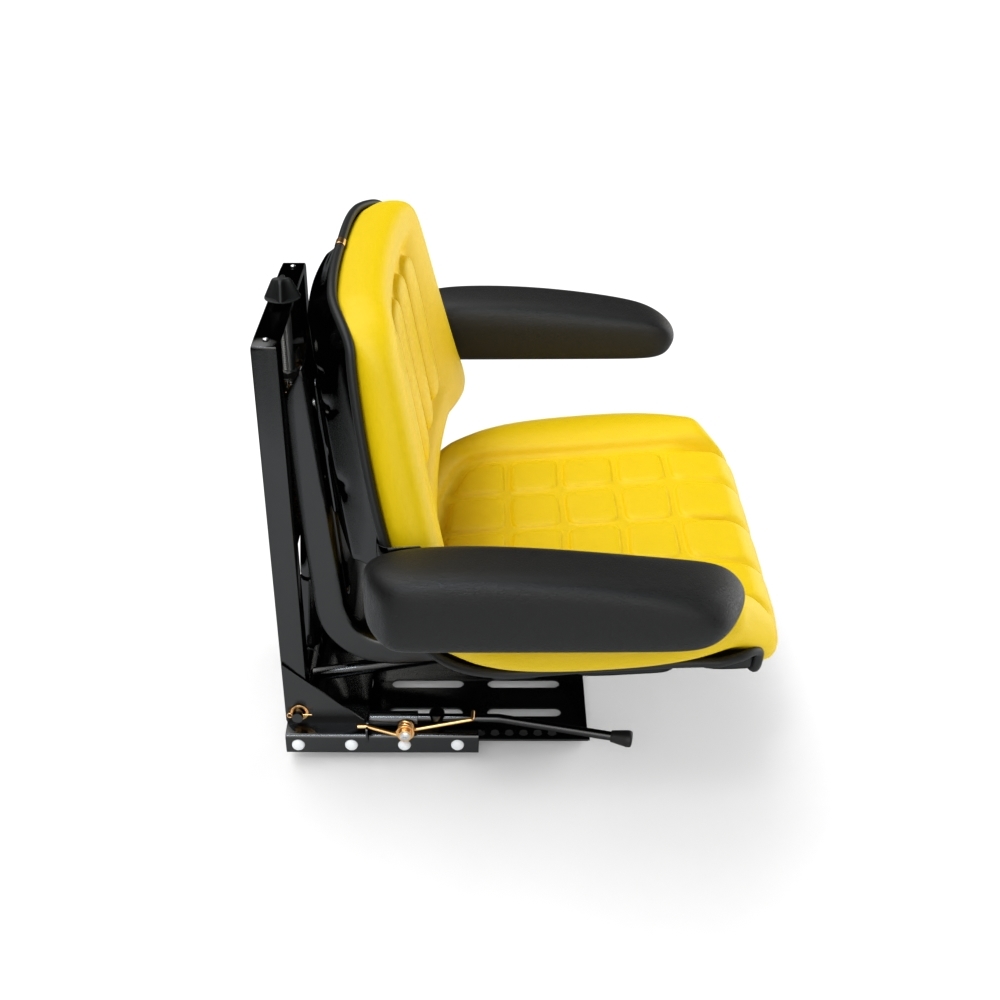 Tractor Seat With Armrest Black