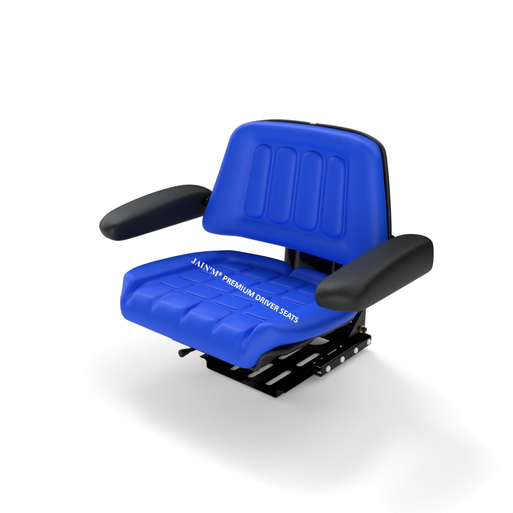 Tractor Seat With Armrest Black